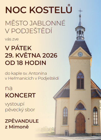 29.05.2026 Noc kostelů - Kaple sv. Antonína v Heřmanicích v Podještědí